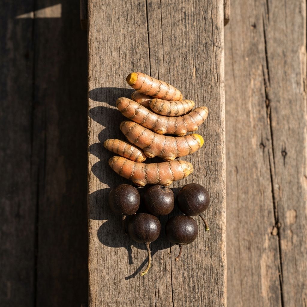 Combined rhizome and fruit traditional blend